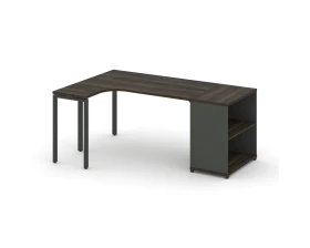 Стол эргономичный опорным стеллажом CN.SA-202(L) 2000x1180x750 Концепт / Concept images