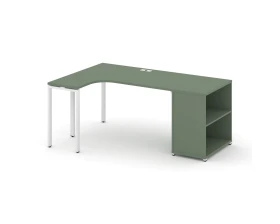 Стол эргономичный опорным стеллажом CN.SA-202(L) 2000x1180x750 Концепт / Concept images