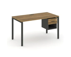 Стол рабочий с подвесной тумбой 1 открытой нишей и одним ящ. CN.SP-117 W 980x720x750 Концепт / Concept images