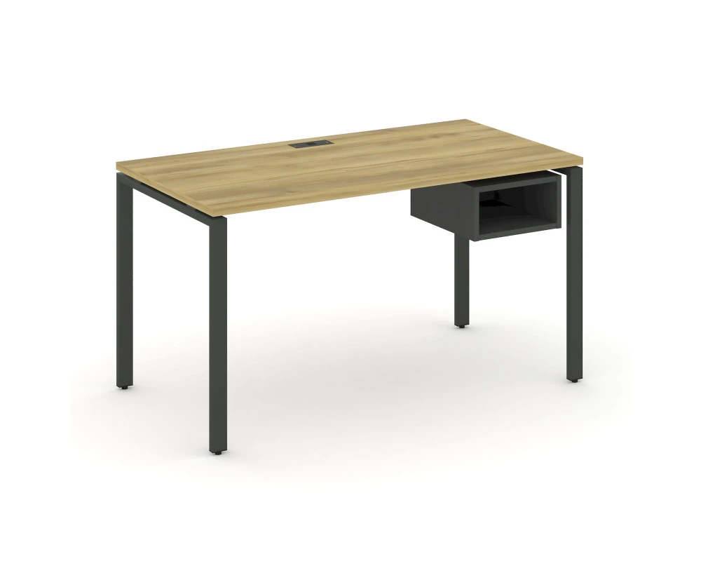 Стол рабочий с подвесной тумбой с 1 открытой нишей CN.SP-102 1180x720x750 Концепт / Concept
