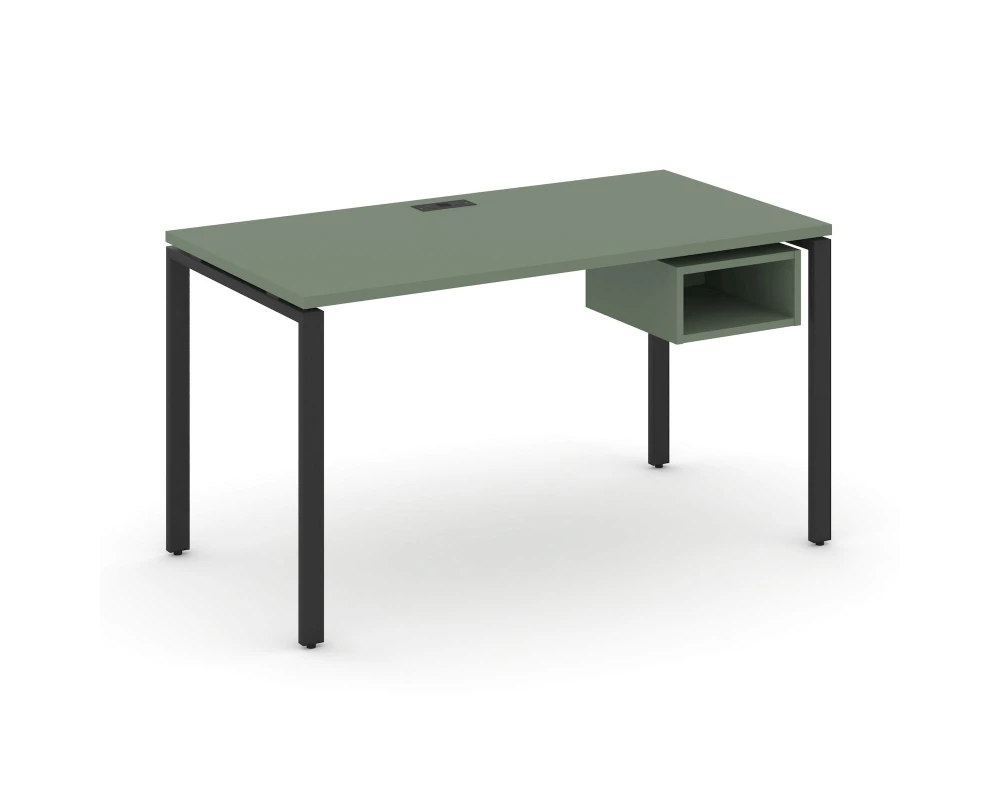 Стол рабочий с подвесной тумбой с 1 открытой нишей CN.SP-103 1380x720x750 Концепт / Concept