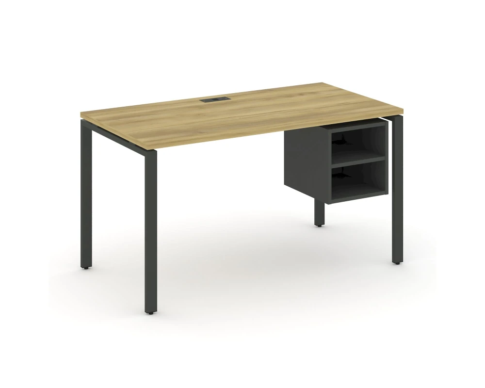 Стол рабочий с подвесной тумбой с 2 открытыми нишами CN.SP-105 980x720x750 Концепт / Concept