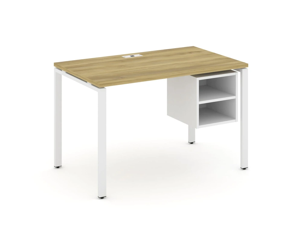 Стол рабочий с подвесной тумбой с 2 открытыми нишами CN.SP-106 1180x720x750 Концепт / Concept