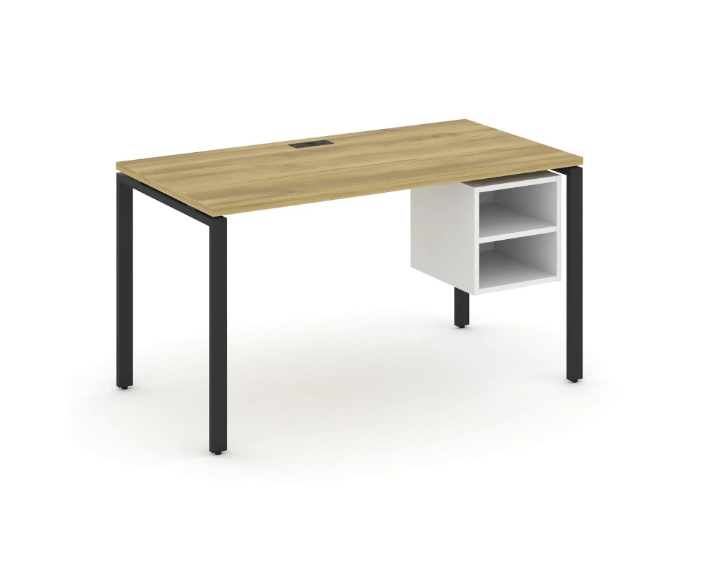 Стол рабочий с подвесной тумбой с 2 открытыми нишами CN.SP-107 1380x720x750 Концепт / Concept
