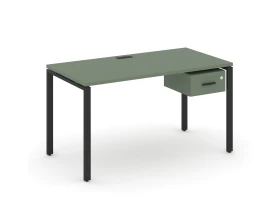 Стол рабочий с подвесной тумбой с одним ящ. CN.SP-109 B 980x720x750 Концепт / Concept images