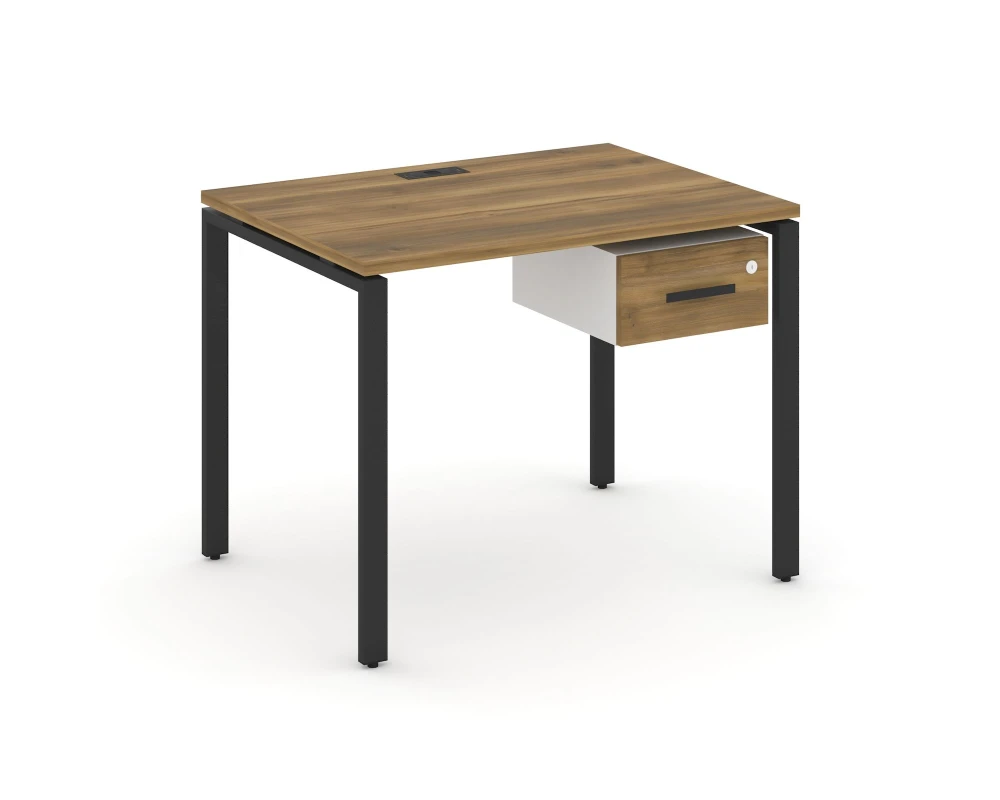 Стол рабочий с подвесной тумбой с одним ящ. CN.SP-109 W 980x720x750 Концепт / Concept