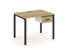 Стол рабочий с подвесной тумбой с одним ящ. CN.SP-109 W 980x720x750 Концепт / Concept images