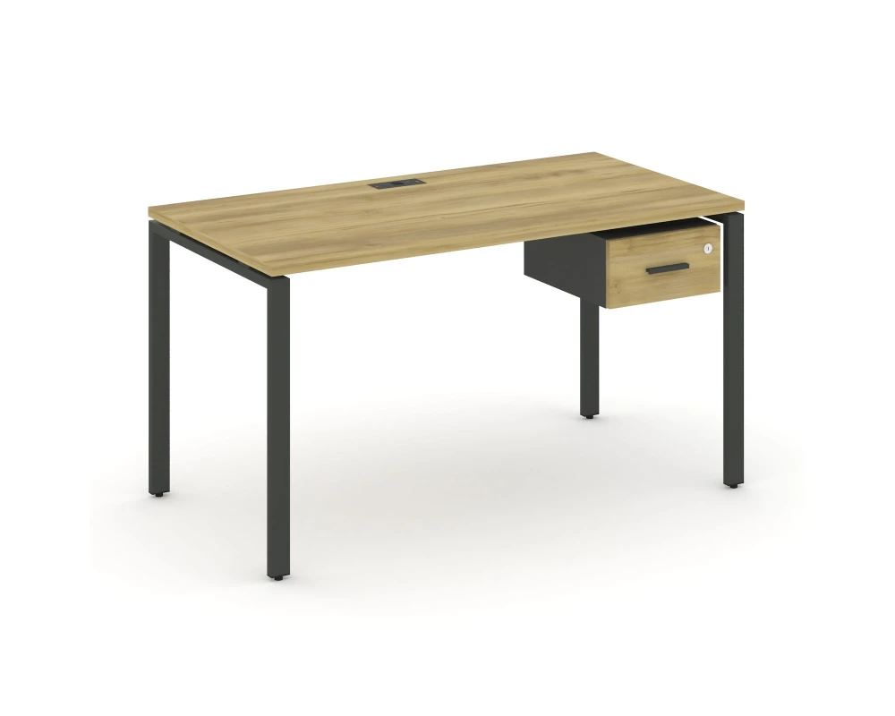 Стол рабочий с подвесной тумбой с одним ящ. CN.SP-109 W 980x720x750 Концепт / Concept