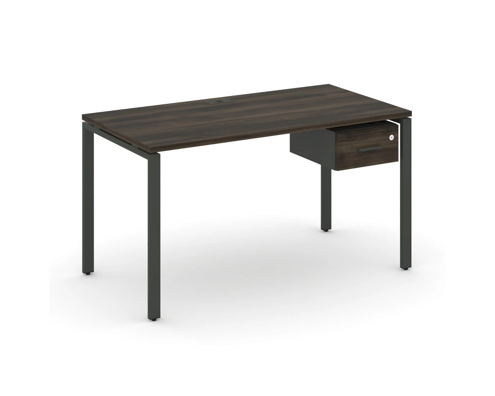 Стол рабочий с подвесной тумбой с одним ящ. CN.SP-109 W 980x720x750 Концепт / Concept