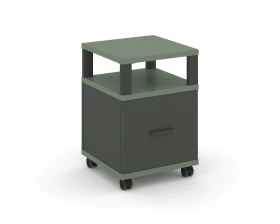 Тумба мобильная 1 распаш. фасад с надставкой CN.TUM-008 A 420x420x615 Концепт / Concept images