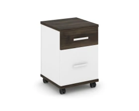 Тумба мобильная 1 ящ. 1 распаш. фасад CN.TUM-009 W 420x420x615 Концепт / Concept images