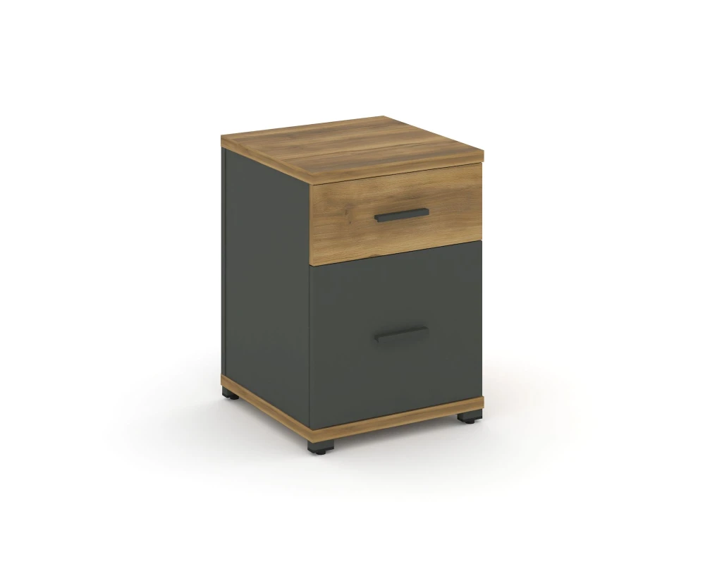 Тумба опорная/приставная 1 ящ. 1 распаш. фасад CN.TUO-004 W 420x420x583 Концепт / Concept