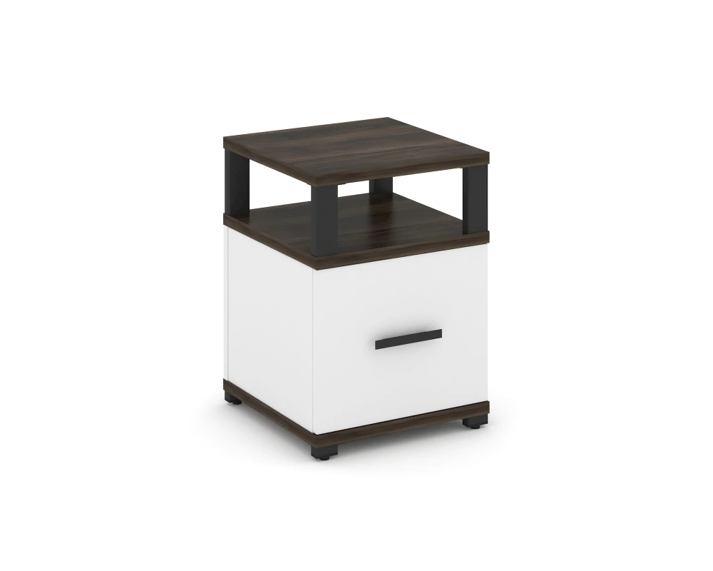 Тумба приставная 1 распаш. фасад с надставкой CN.TUP-005 W 420x420x583 Концепт / Concept