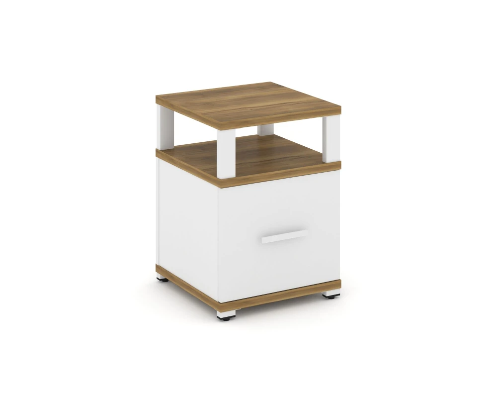 Тумба приставная 1 распаш. фасад с надставкой CN.TUP-005 W 420x420x583 Концепт / Concept