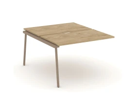 Двойной наборный элемент рабочей станциии с вырезом на плоскоовальной трубе 118x150x75 Эстетика / Estetica images