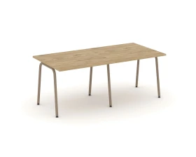 Стол переговорный на круглой трубе 196x98x75 Эстетика / Estetica images