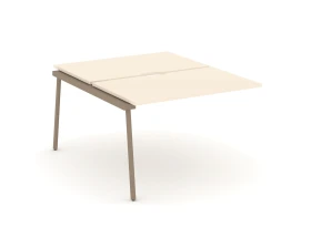 Двойной наборный элемент рабочей станциии с вырезом на плоскоовальной трубе 118x150x75 Эстетика / Estetica images