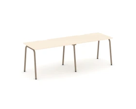 Рабочая станция на 2 места с вырезом на круглой трубе 236x73x75 Эстетика / Estetica images