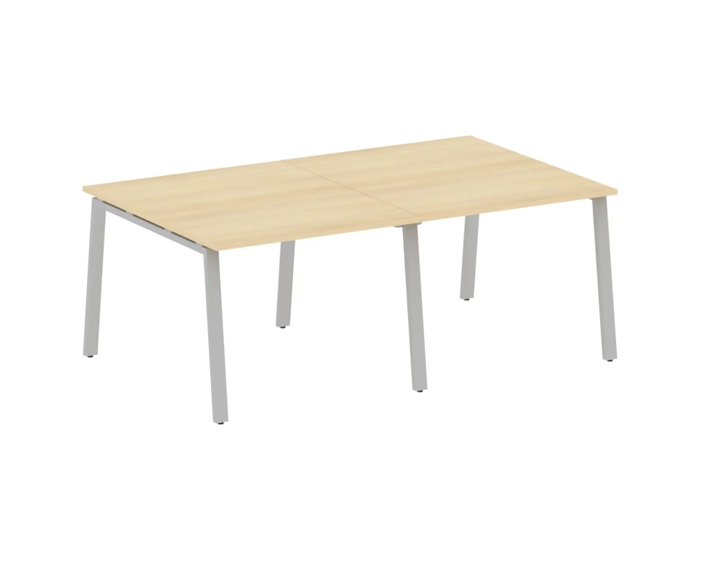 Переговорный стол (2 столешницы) на А-образном м/к 200x123,5x75 Метал Систем / Metal System