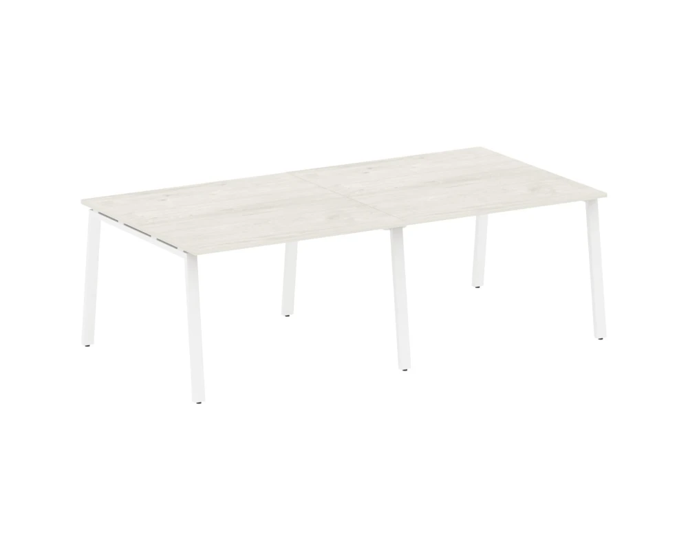 Переговорный стол (2 столешницы) на А-образном м/к 240x123,5x75 Метал Систем / Metal System