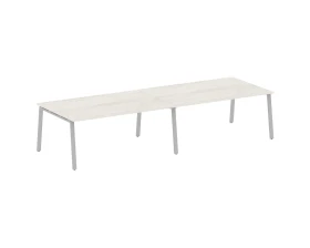 Переговорный стол (2 столешницы) на А-образном м/к 360x123,5x75 Метал Систем / Metal System images