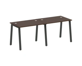 Рабочая станция на 2 раб.места на А-образном м/к 200x72x75 Метал Систем / Metal System images