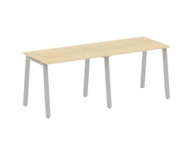 Рабочая станция на 2 раб.места на А-образном м/к 200x72x75 Метал Систем / Metal System images