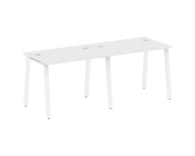 Рабочая станция на 2 раб.места на А-образном м/к 200x72x75 Метал Систем / Metal System images