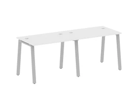 Рабочая станция на 2 раб.места на А-образном м/к 200x72x75 Метал Систем / Metal System images