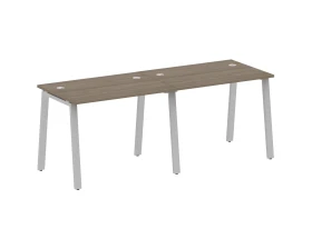 Рабочая станция на 2 раб.места на А-образном м/к 200x72x75 Метал Систем / Metal System images