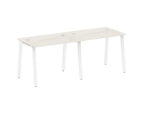 Рабочая станция на 2 раб.места на А-образном м/к 200x72x75 Метал Систем / Metal System images