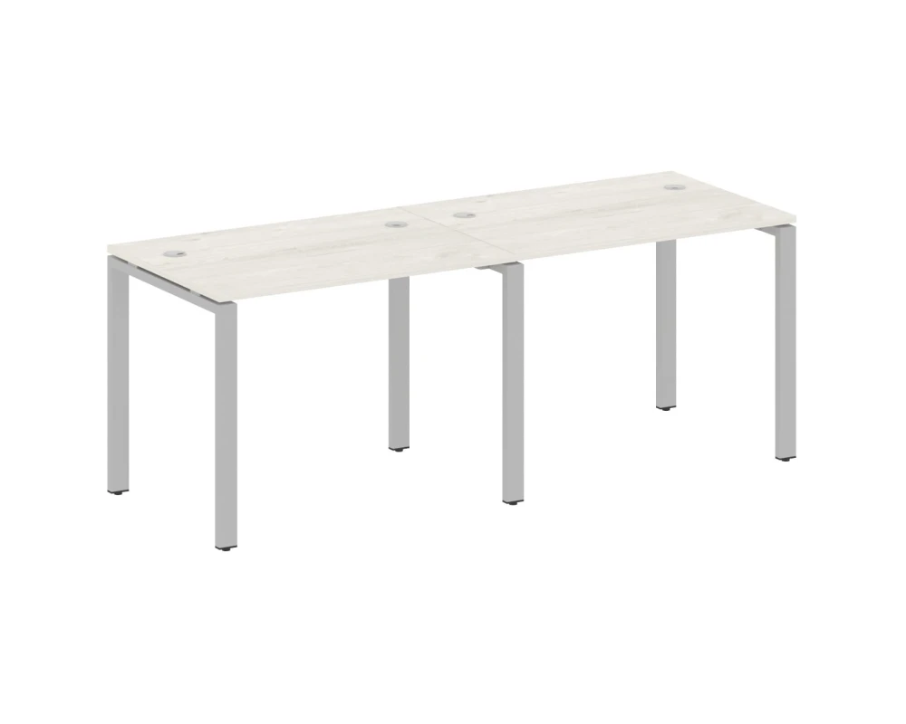 Рабочая станция на 2 раб.места на П-образном м/к 200x72x75 Метал Систем / Metal System