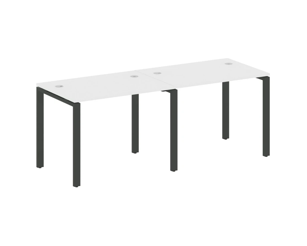 Рабочая станция на 2 раб.места на П-образном м/к 200x72x75 Метал Систем / Metal System