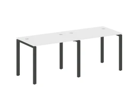 Рабочая станция на 2 раб.места на П-образном м/к 200x72x75 Метал Систем / Metal System images