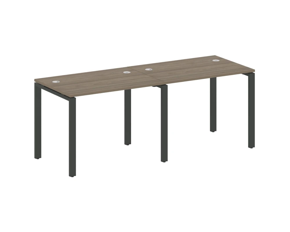 Рабочая станция на 2 раб.места на П-образном м/к 200x72x75 Метал Систем / Metal System