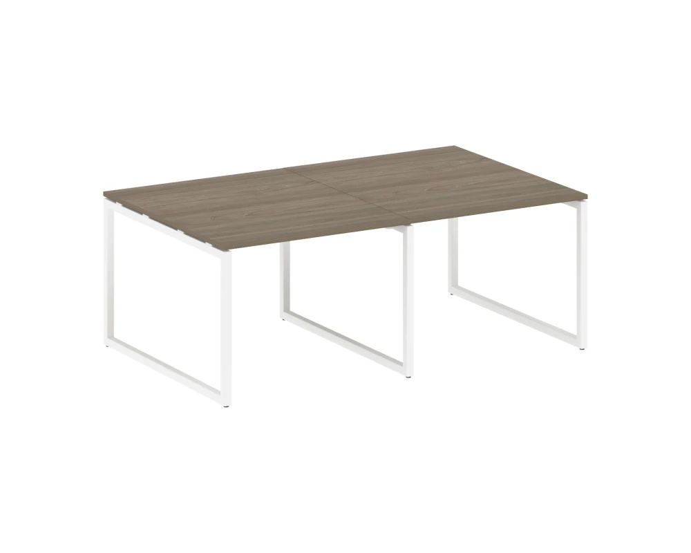 Перег. стол (2 столешницы) на О-образном м/к 2000x1235x750 Метал Систем Куатро 4х4 / Metal System Quattro 4x4