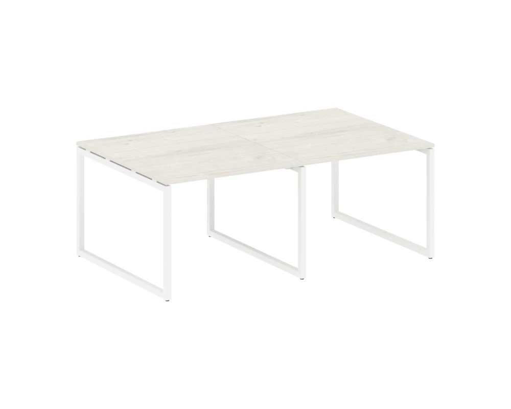 Перег. стол (2 столешницы) на О-образном м/к 2000x1235x750 Метал Систем Куатро 4х4 / Metal System Quattro 4x4