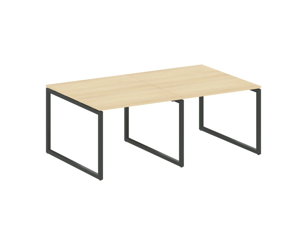 Перег. стол (2 столешницы) на О-образном м/к 2000x1235x750 Метал Систем Куатро 4х4 / Metal System Quattro 4x4