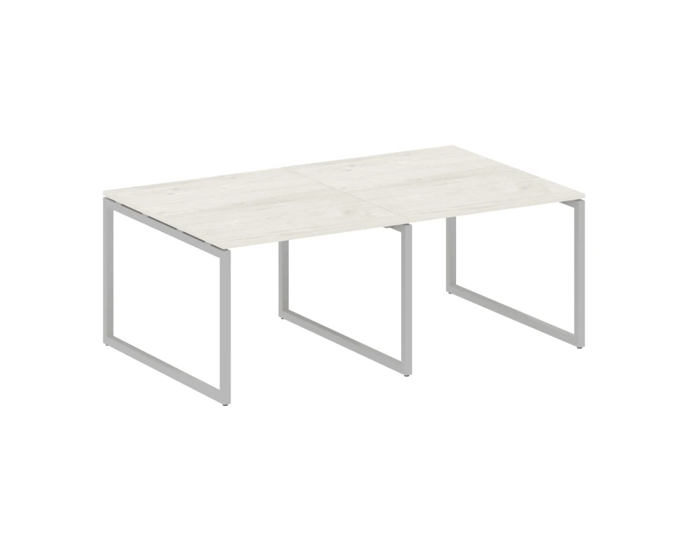 Перег. стол (2 столешницы) на О-образном м/к 2000x1235x750 Метал Систем Куатро 4х4 / Metal System Quattro 4x4