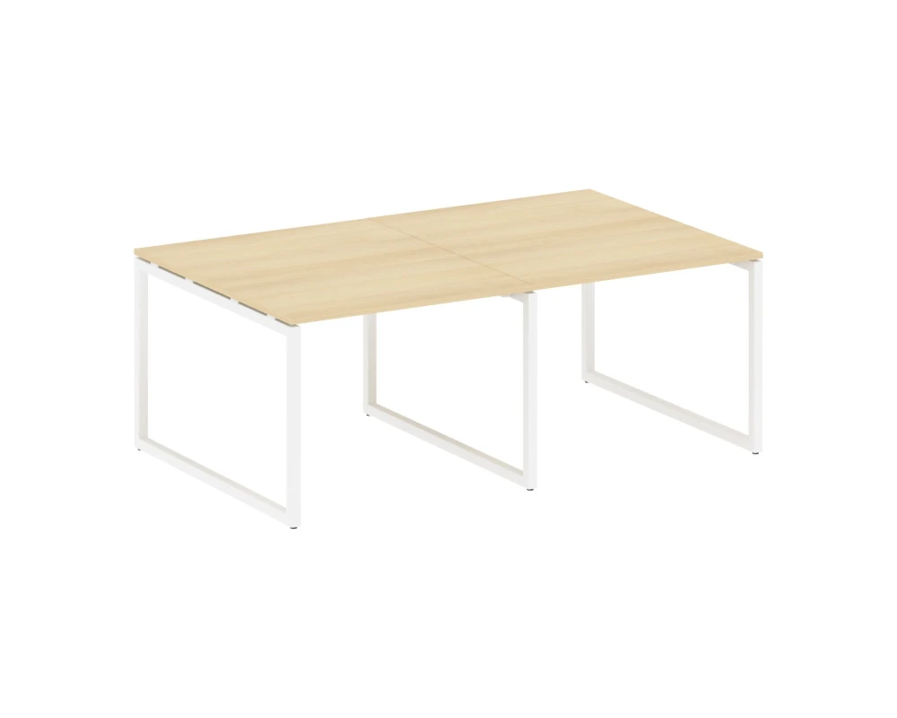 Перег. стол (2 столешницы) на О-образном м/к 2000x1235x750 Метал Систем Куатро 4х4 / Metal System Quattro 4x4