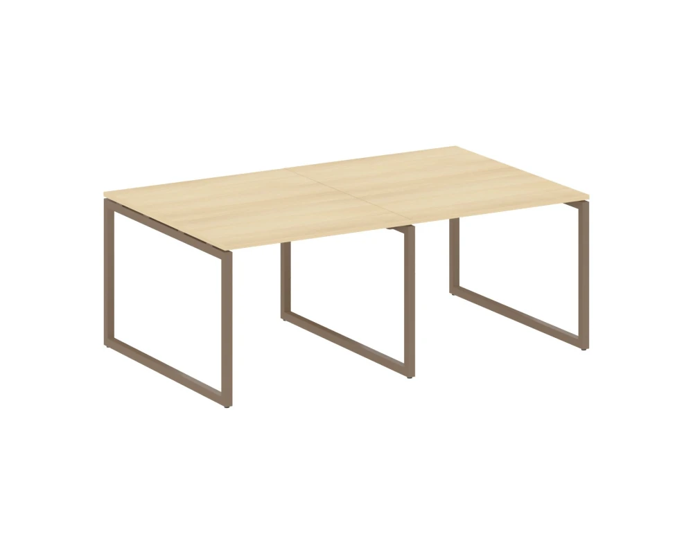 Перег. стол (2 столешницы) на О-образном м/к 2000x1235x750 Метал Систем Куатро 4х4 / Metal System Quattro 4x4