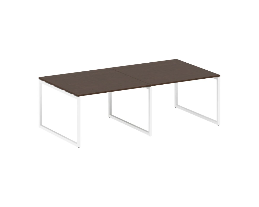 Перег. стол (2 столешницы) на О-образном м/к 2400x1235x750 Метал Систем Куатро 4х4 / Metal System Quattro 4x4