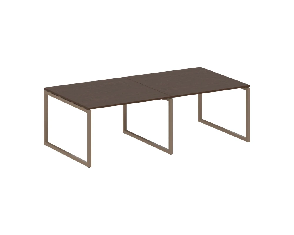 Перег. стол (2 столешницы) на О-образном м/к 2400x1235x750 Метал Систем Куатро 4х4 / Metal System Quattro 4x4