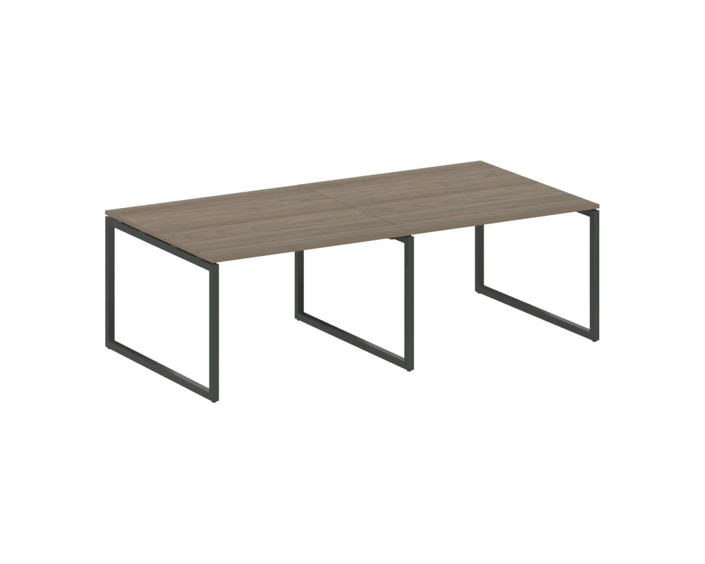 Перег. стол (2 столешницы) на О-образном м/к 2400x1235x750 Метал Систем Куатро 4х4 / Metal System Quattro 4x4