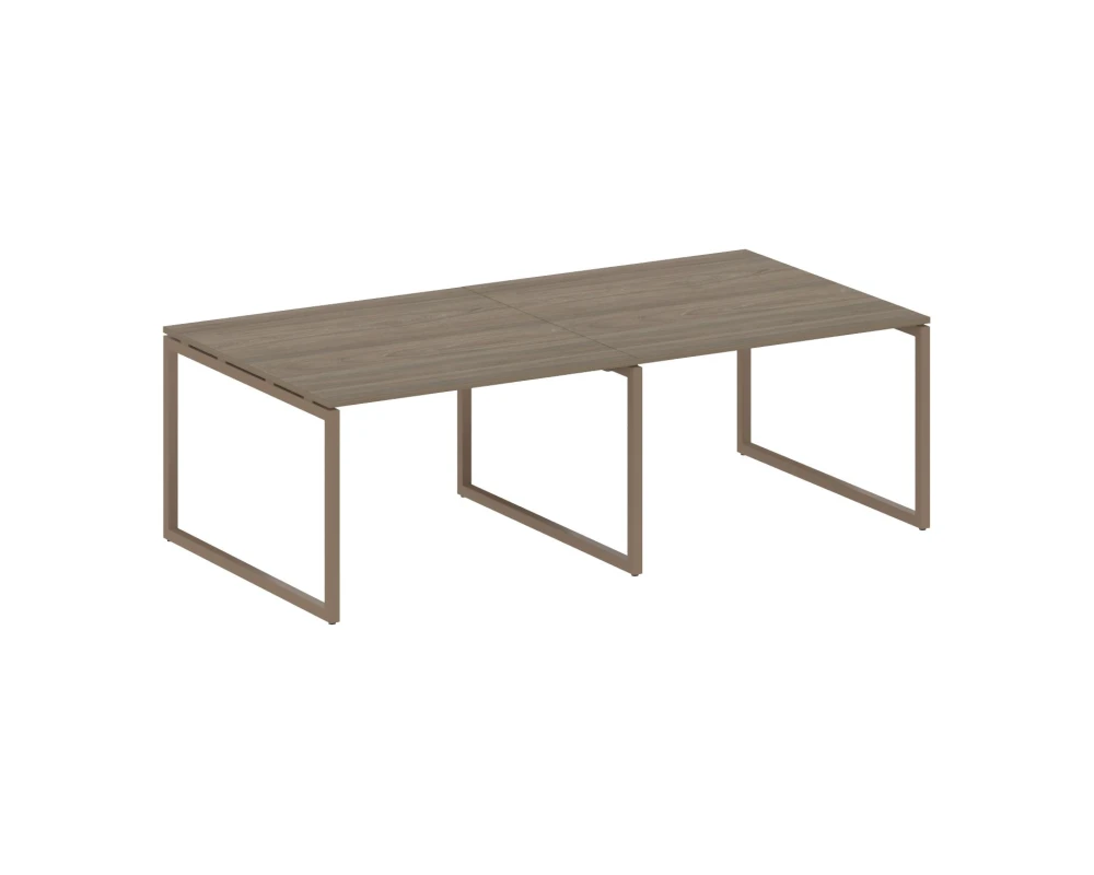 Перег. стол (2 столешницы) на О-образном м/к 2400x1235x750 Метал Систем Куатро 4х4 / Metal System Quattro 4x4