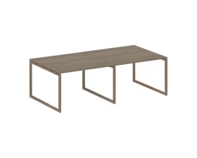 Перег. стол (2 столешницы) на О-образном м/к 2400x1235x750 Метал Систем Куатро 4х4 / Metal System Quattro 4x4 images