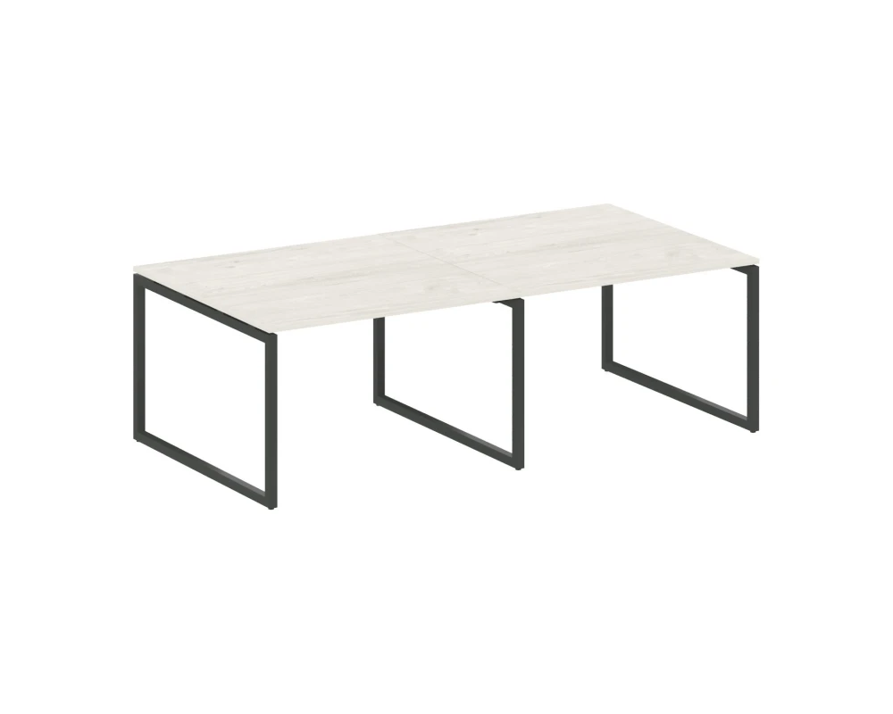 Перег. стол (2 столешницы) на О-образном м/к 2400x1235x750 Метал Систем Куатро 4х4 / Metal System Quattro 4x4