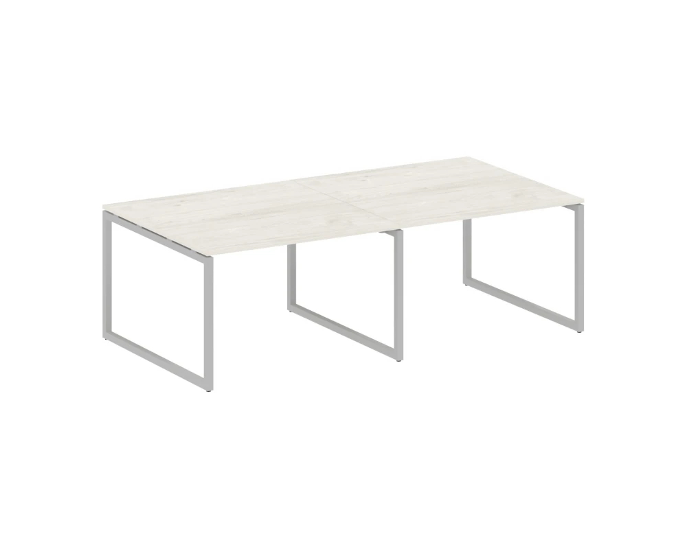 Перег. стол (2 столешницы) на О-образном м/к 2400x1235x750 Метал Систем Куатро 4х4 / Metal System Quattro 4x4