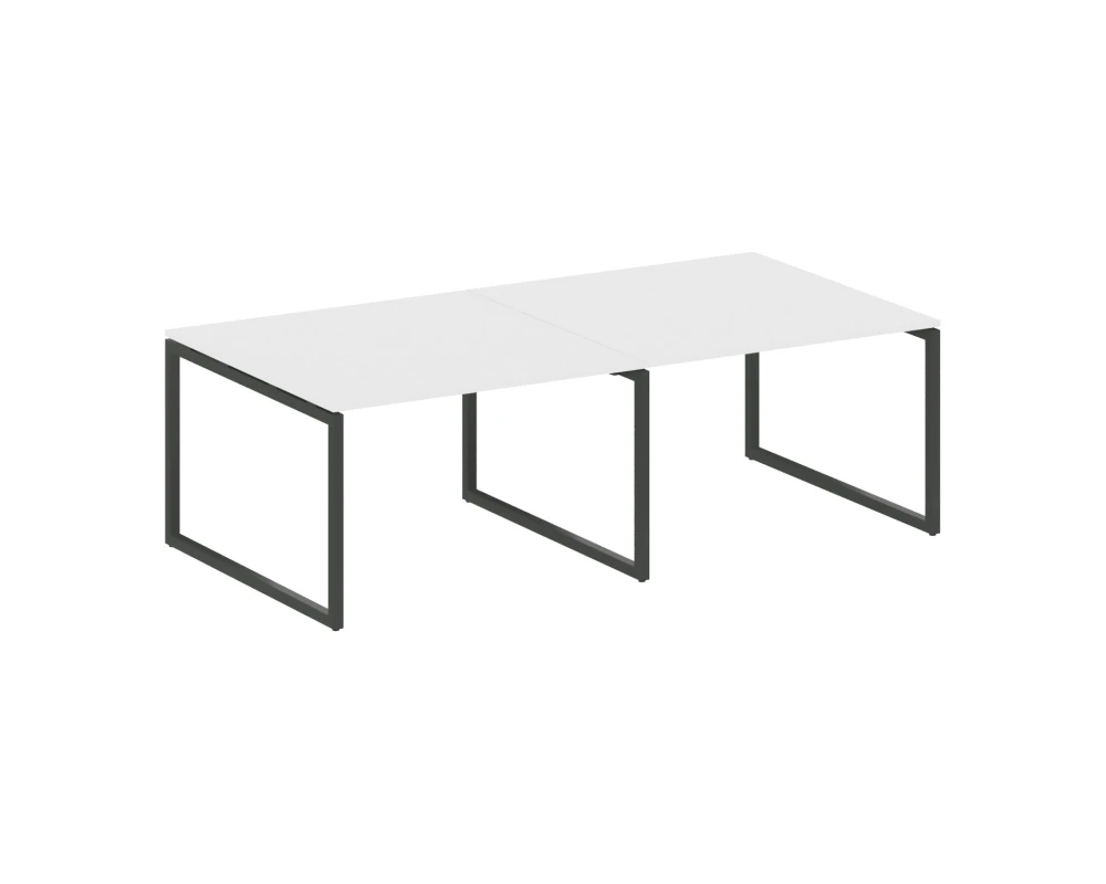 Перег. стол (2 столешницы) на О-образном м/к 2400x1235x750 Метал Систем Куатро 4х4 / Metal System Quattro 4x4