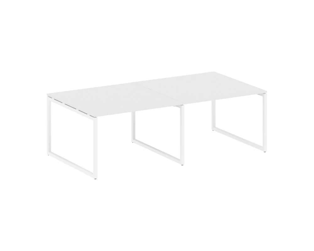 Перег. стол (2 столешницы) на О-образном м/к 2400x1235x750 Метал Систем Куатро 4х4 / Metal System Quattro 4x4